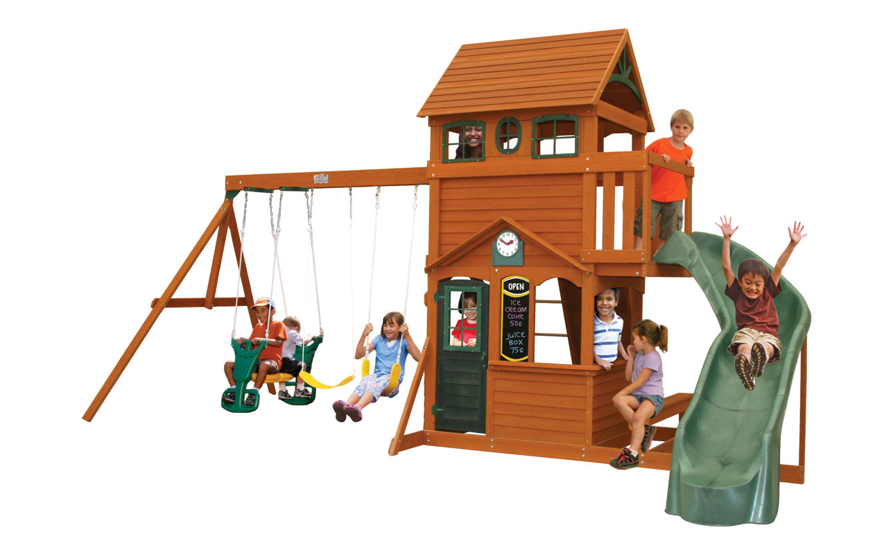 KidKraft Ashberry Wooden Swing Set & Reviews Wayfair